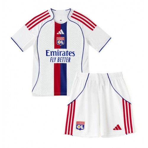 Olympique Lyonnais Fußballbekleidung Heimtrikot Kinder 2025-26 Kurzarm (+ kurze hosen)